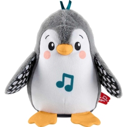 FISHER-PRICE Baby Tummy Time Toy Flap Wobble Penguin, Plush With Music Motion for Sensory Play Newborns Ages 0+ Months