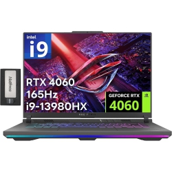 ASUS Rog Strix G16 16" Fhd 165Hz Gaming Laptop, Intel I9-13980Hx, Nvidia Geforce Rtx 4060, 2Tb PCie SSD, 64GB Ddr5, Backlit Keyboard, Win 11 Pro