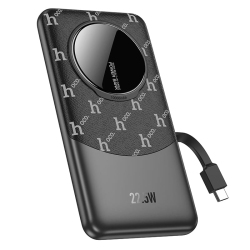 HOCO Q29 Nobility 22.5W+Pd20W Fully Compatible Power Bank With Cable(Ip)(10000Mah) - In Black