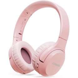 VECELOLIBILIS Headphones Wireless 60H, Foldable On Ear Headset Wireless Headphones, Over-Ear Headphones for Kids Adults School, Travel, Lucky In Pink