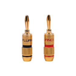 FLUANCE Banana Plug 24K Gold-Plated Connectors 16 to 12 Awg Speaker Wire for Hi-Fi Setup Home Theater And Amplifiers