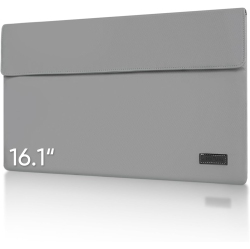 ARZOPA 16.1" Portable Monitor Sleeve Bag, Pu Leather Case In Grey