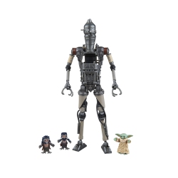 STAR WARS The Series Ig-12 & Grogu, : The Mandalorian Deluxe Collectible 6 Inch Action Figure 2-Pack 4 In Black