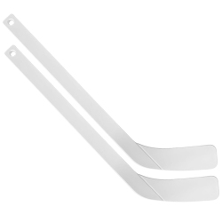 PRISP Plastic Mini Hockey Stick - 18 Inch Knee Hockey Stick; Sports Gift for Indoors, Basement, Garage