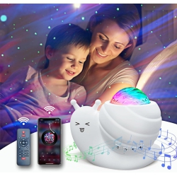 YOULIGHTS Star Projector Night Light, 4 In 1 Aurora Galaxy Projector Lights, Snail Kid Night Lights