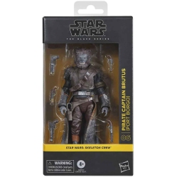 STAR WARS The Series Skeleton Crew 6 Inch Action Figure (2024 Wave 2A) - Pirate Captain Brutus #06 In Black
