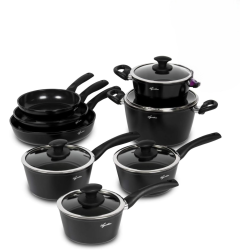 LAGOSTINA Endura Ceramic Non-Stick 13 Pieces Pots And Pans Cooking Sets