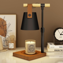 YOULIGHTS Candle Warmer Lamp, Adjustable Height Candle Warmer Lamp \w Timer & Dimmer, Candle Lamp Warmer \w 2 Bulbs for All Jar Candles, House