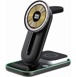 YOULIGHTS 3 In 1 Wireless Charging Station for Apple Watch, Iphone And Airpods, 15W Fast Magnetic Charger for Iphone 15 14 13 12 Series, Apple Watch