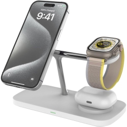 YOULIGHTS Wireless Charging Station, 3 In 1 Charging Station, Wireless Charger Stand for Iphone 16/15/14/13 Series, Watch Airpods Magnetic Wireless