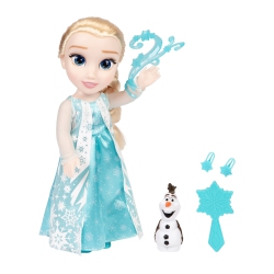 DISNEY Frozen Elsa Doll Classic My Singing Friend Elsa Doll & Olaf Figure