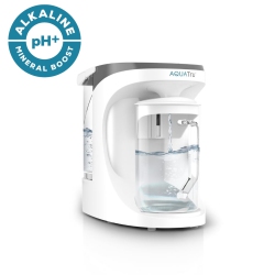 AQUATRU Carafe Alkaline Mineral Boost | Countertop Water Purifier for Pfas & Other Contaminants Exclusive 4-Stage Ultra Reverse Osmosis Technology