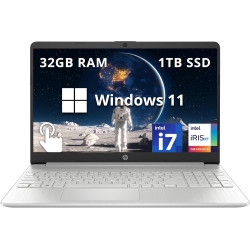 HP - 15.6" Fhd Touchscreen Laptop, Intel I7-1255U Processor, 1Tb SSD, 32GB Ram, Intel Iris Xe Graphics, Numeric Keyboard, HD Webcam, HDMI, Windows