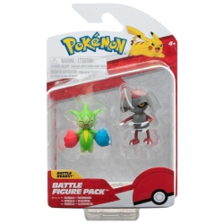 JAZWARES Pokemon: Battle Figure Pack - Roselia & Pawniard