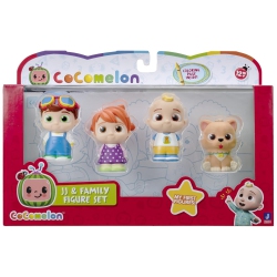 JAZWARES Cocomelon: Jj & Family Toy Figure Set [4 Pack]