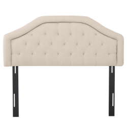 OLLNY DECOR Full/queen Size Upholstered Headboard, Diamond Tufted Design, Arched Structure, Easy Assembly In Beige