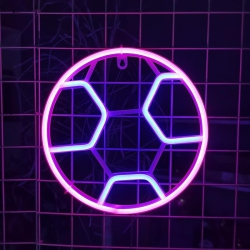OLLNY DECOR Neon Sign, Football Neon Sign Led Neon Light Night Lamp USB Battery Powered Led Neon Light Sign