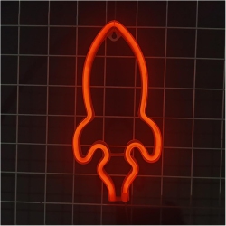 OLLNY DECOR Planet Neon Sign, Night Light Wall Decor for Kids Room Christmas Birthday Wedding Party Decorations, USB/battery Operated