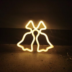 OLLNY DECOR 1-PCs Christmas Neon Sign, Battery/USB Powered Led Neon Lights, Xmas Wall Décor for Bedroom, Kids' Room, Home Decoration, Christmas