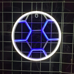 OLLNY DECOR Neon Sign, Football Neon Sign Led Neon Light Night Lamp USB Battery Powered Led Neon Light Sign