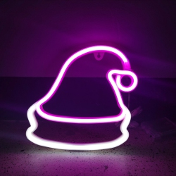 OLLNY DECOR 1-PCs Christmas Neon Sign, Battery/USB Powered Led Neon Lights, Xmas Wall Décor for Bedroom, Kids' Room, Home Decoration, Christmas