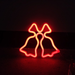 OLLNY DECOR 1-PCs Christmas Neon Sign, Battery/USB Powered Led Neon Lights, Xmas Wall Décor for Bedroom, Kids' Room, Home Decoration, Christmas