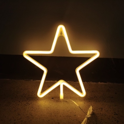 OLLNY DECOR Christmas Neon Sign, Battery/USB Powered Led Neon Lights, Xmas Wall Décor for Bedroom, Kids' Room, Home Decoration, Christmas Gifts