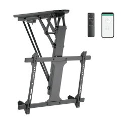 CONDOMOUNTS Zebozap Zztvc8864 Outdoor Ceiling Motorized Tv Mount \w Remote | Electric Flip Down Tv Mount for Patio Fits 32" to 70" Screens | Holds