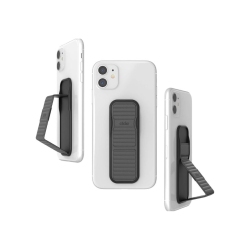 CLCKR Stand & Grip Pebbled Line Phone Grip | Color: In Grey