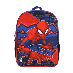 BIOWORLD Marvel Spider-Man 16" Kids Mini Backpack With Character Padded Chest