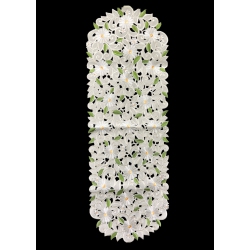 JIALLO Margarita Embroidered Cutwork Rectangular Table Runner, 13 By 26 Inch Table Linen Decor, Water Resistance, Machine Wash Safe