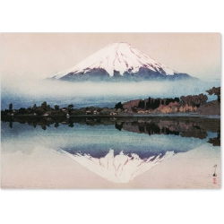 ART POSTER GALLERY Hiroshi Yoshida “Yamanaka Lake Mount Fuji” Japanese Ing Poster 16.53Inch×11.69Inch/42㎝×29.7㎝(A3)＜Fine Art Paper