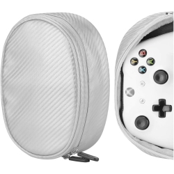 GEEKRIA Controllers Carrying Pouch Travel Bag, Compatible With Google Stadia, Sony Playstation 5, Dual Sense Edge, Ps5