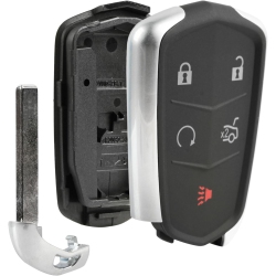 USAREMOTE Key Fob Keyless Entry Smart Remote Shell Case & Pad Fits Cadillac Ats, Ct6, Cts, Srx, Xt5, Xts