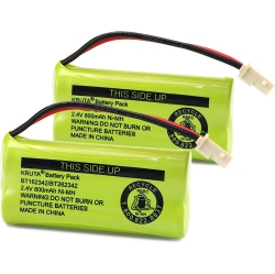 KRUTA Bt162342 Bt262342 2.4V 800Mah Ni-Mh Cordless Phone Y Pack, Also Compatible With Bt183342 Bt283342 At&t