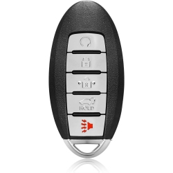 KEYLESSBEST Key Fob Remote Replacement for 2016 2017 2018 Nissan Murano Sl Path 5 Buttons 433Mhz
