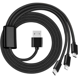 LOVE YOUR YY Replacement 3-In-1 USB Charger Charging Cable Cord for Beats By Dr Dre Solo Pro 3 2, Studio 3 2, Studio 1/buds