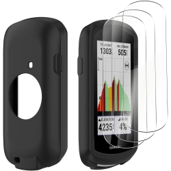 GEJEFA Case for Garmin Edge 1040/edge 1040 Solar + Screen Protector, Shock-Absorption Scratch Resistant Flexible