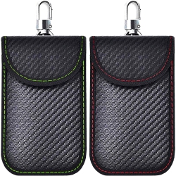 TODOXI Faraday Pouch for Car Keys, 2 Pack Faraday Bag for Key Fob Faraday Key Fob Protector Car Rfid Signal Ing Pouch In Multicolor