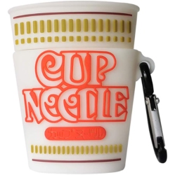 MOYDOLO Compatible With Airpods 2/1 Case Noodles Cup, Kids Teens Girls Boys Women Kawaii Cartoon 3D Skin for Airpod Case