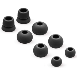 MMOBIEL Silicone Ear Tips Earbuds Set Compatible With Powerbeats 2/3 Monsterbeats Beats By Dre 4 Pairs (Black)