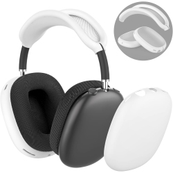 NIUTRENDZ Clear Case for Airpods Max Case Cover Soft Tpu Protective Ear Cups Covers Accessories【Anti-Fingerprint