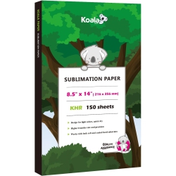 KOALA PAPER Koala Sublimation Paper 150 Sheets 8.5X14 Inches for Heat Transfer Diy Gift Compatible With Inkjet Sublimation Printer