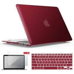 IBENZER Compatible With Macbook Air 11 Inch Case Model A1370 A1465, Soft Touch Hard Shell Case With Keyboard