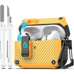 R-FUN Airpods Pro (2Nd/1St Gen, 2023/2022/2019) Case With Auto Secure Lock, Compatible With Airpods Pro 2