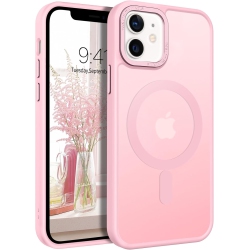 TELASO for Iphone 12 Mini Case, Iphone 12 Mini Phone Case Compatible With Magsafe Translucent Matte Back Slim Fit Full