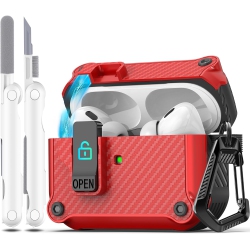 R-FUN Airpods Pro (2Nd/1St Gen, 2023/2022/2019) Case With Auto Secure Lock, Compatible With Airpods Pro 2