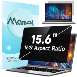 MAMOL Laptop Privacy Screen 15.6 Inch Compatible With HP/dell/acer/samsung/asus/lenovo/toshiba, 16:9 Aspect Removable Anti