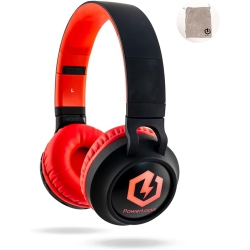 POWERLOCUS Headphones for Kids, Bluetooth Headphones, Kid Headphone Over-Ear With Lights, Foldable Headphones