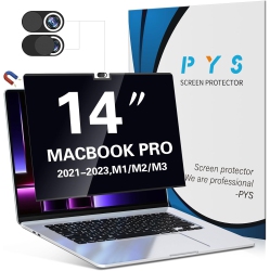 PYS Magnetic Privacy Screen for Macbook Pro 14 Inch - Detachable Laptop Screen Privacy Shield for 14" Macbook Pro